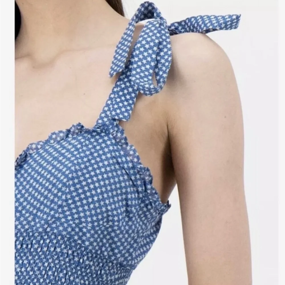 Polo Ralph Lauren blue and white star print dress! - Picture 6 of 11